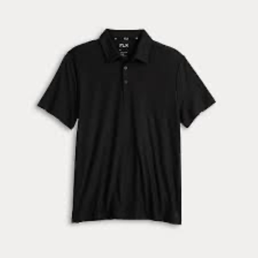 FLX Men's luxury soft wander Black Polo Shirt size XL tall